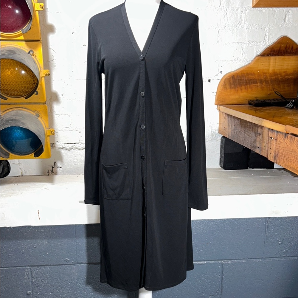 DKNY Long Black Cardigan